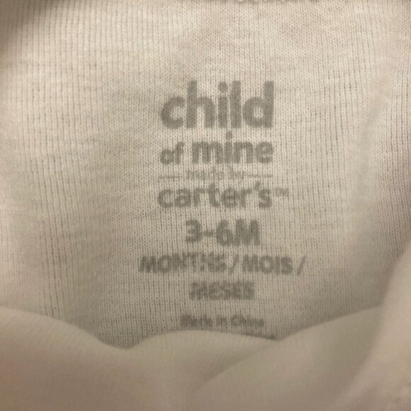 Farm House Stamped Baby Onesie, Sheep, Baa-Baa, Blue Stamping, Boy or Girl - Picture 2 of 4